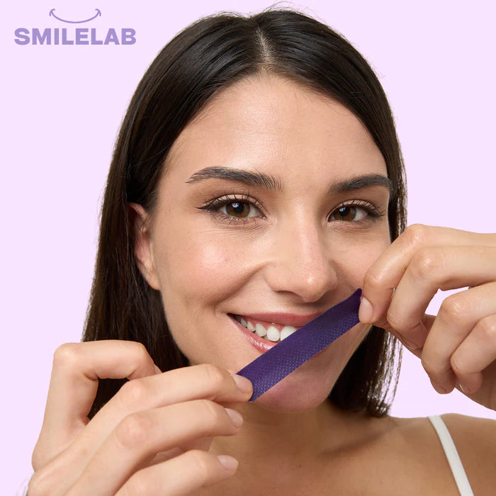 bandes violettes blanchissantes pour dents