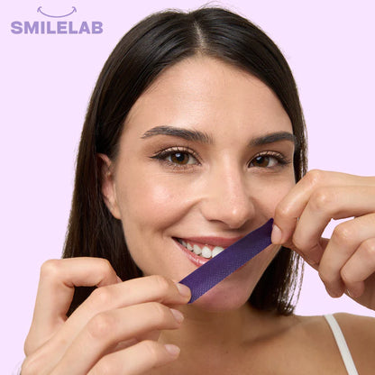 bandes violettes blanchissantes pour dents
