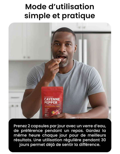 Cayenne Pepper-Complément alimentaire en capsules molles