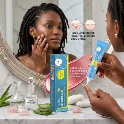 Gel Anti-Acné Traitant Rapide et Efficace pour Peau Lisse. Resserrer les pores, éliminer les cicatrices et taches  ✅ Résultats visibles dès les premières applications