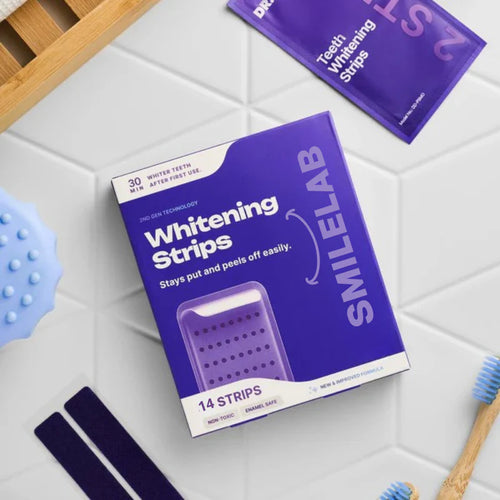 bandes violettes blanchissantes pour dents