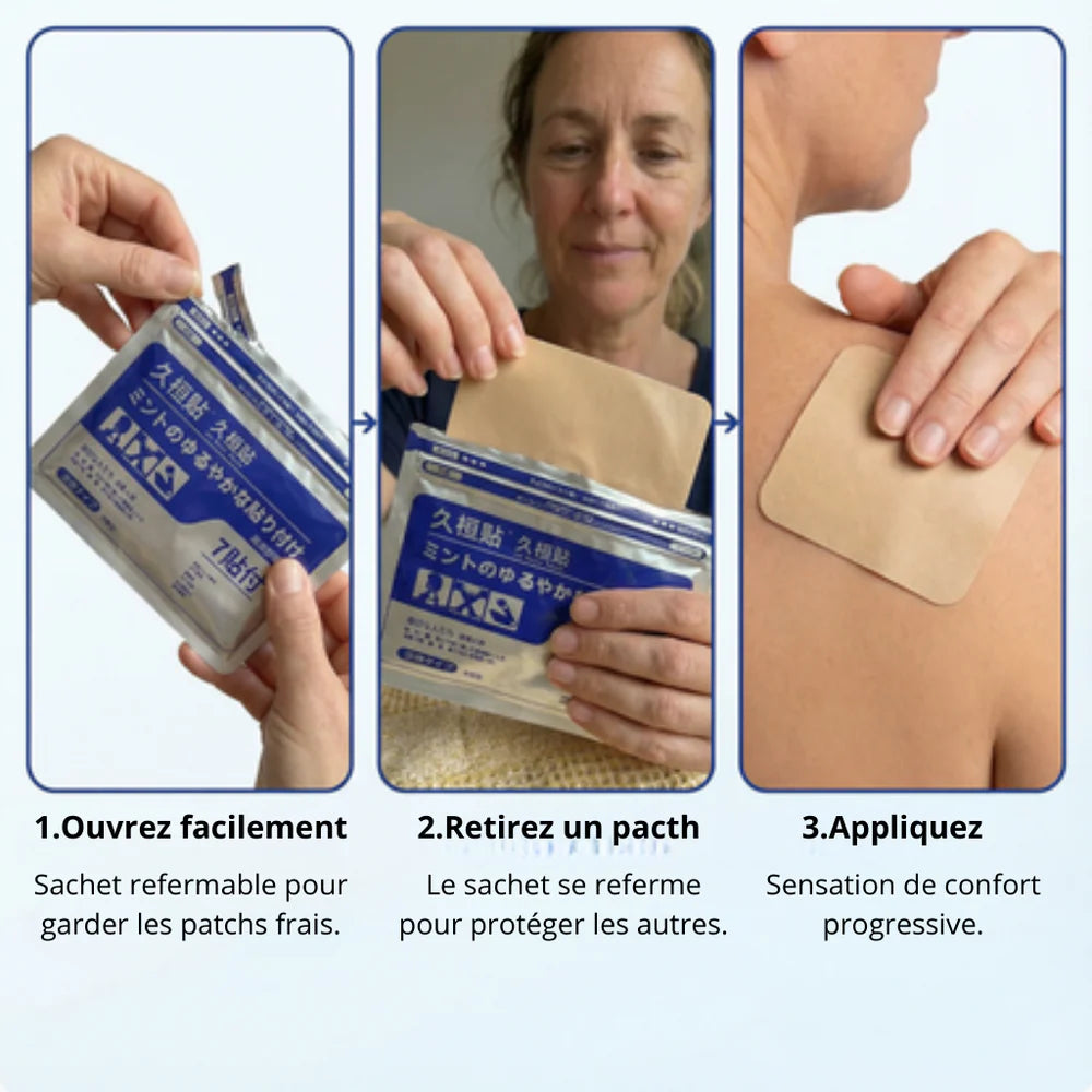 Patchs anti-douleur au gingembre