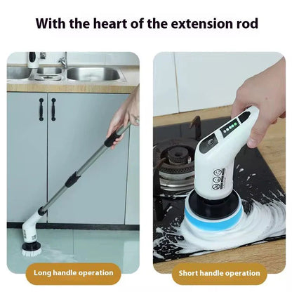 Brosse Électrique nettoyante 9 en 1 Rotative Sans Fil – Nettoyage Intelligent 360°
