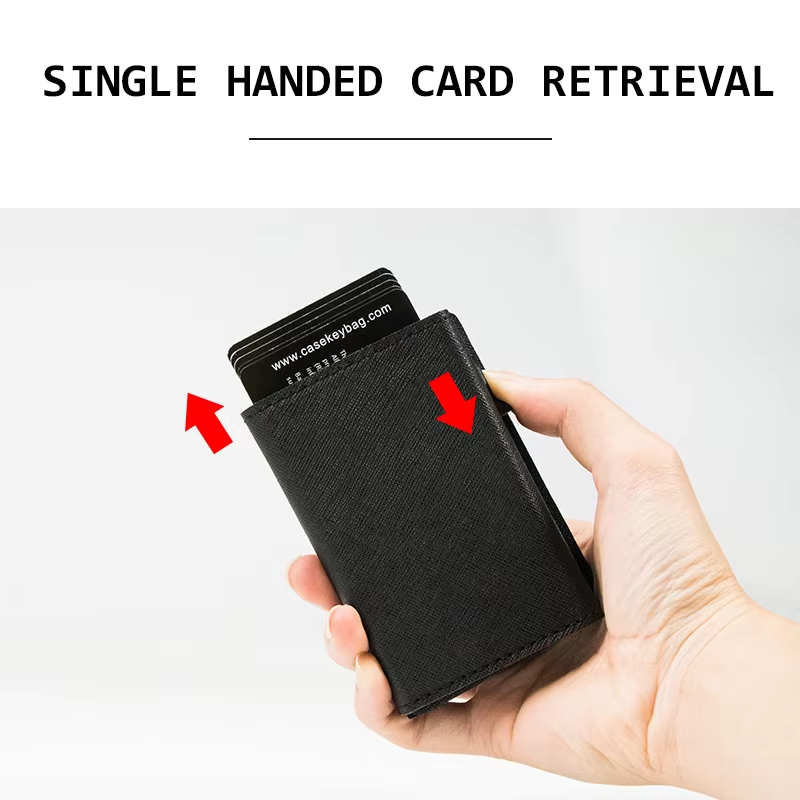 Portefeuille en cuir avec fermeture magnétique et blocage RFID Portefeuille pour homme avec fermeture magnétique