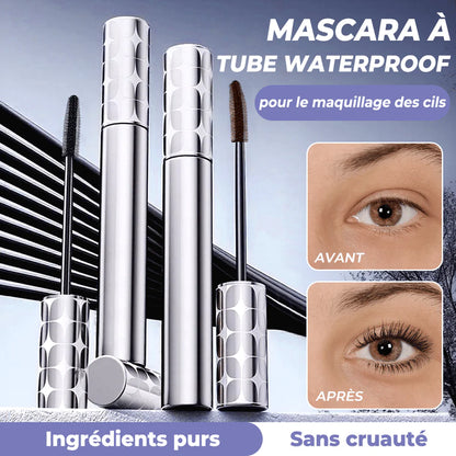 Mascara Tubulaire Noir/Marron – Tenue 24h, Volume, Séparation, Facile à Retirer, Formule Végétale
